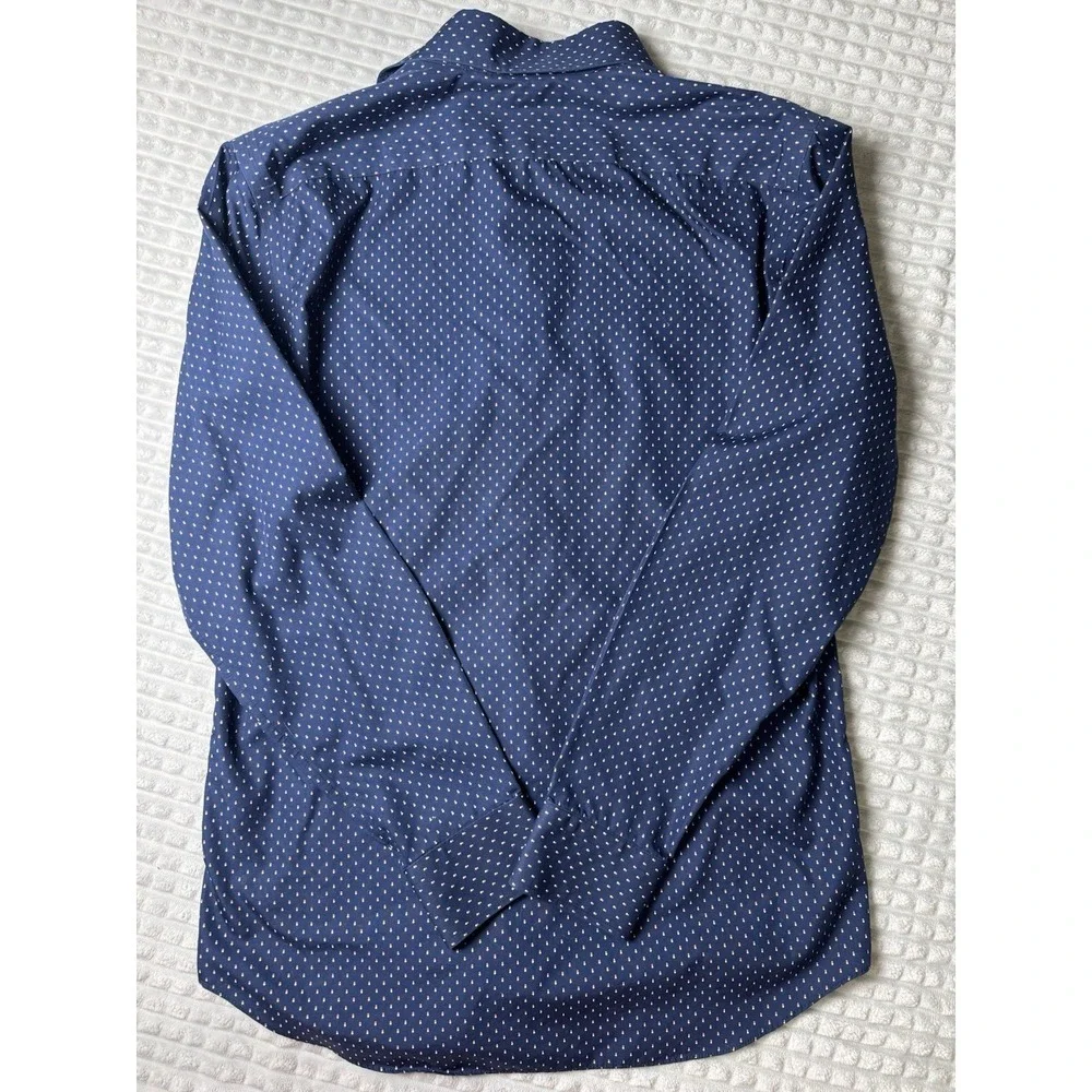 Banana Republic Men's Shirt Blue White Check Long Sleeve Camden Fit Small